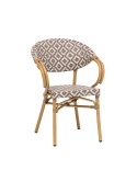 Sillón Filipinas curvado para hostelería con textilene ZC63B