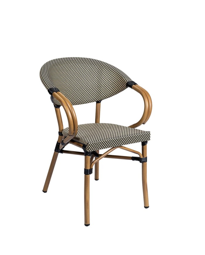 Sillón Filipinas de aluminio y textilene para exterior ZC63
