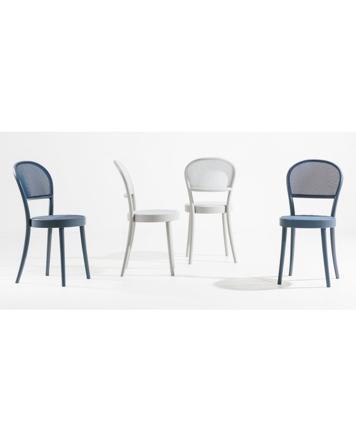 Silla TON 314 con asiento y respaldo de malla