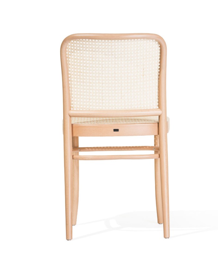 Silla TON 811 con asiento y respaldo de mimbre