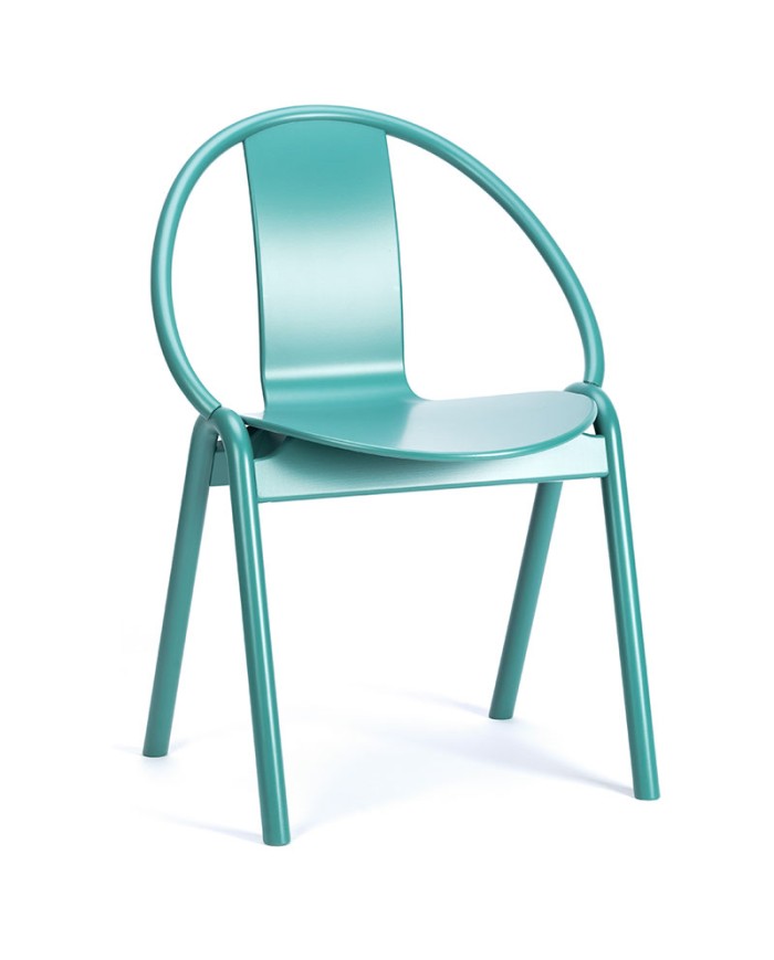 Silla Again TON de madera de haya con reposabrazos