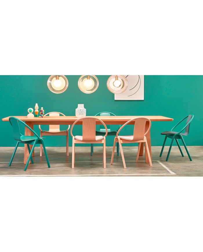Silla Again TON de madera de haya para restaurantes