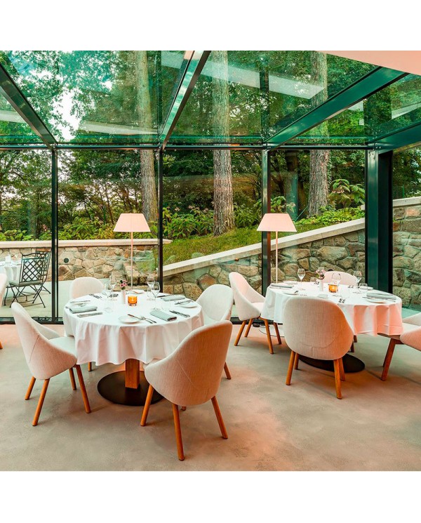 Silla Albu tapizada para restaurantes y hoteles