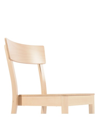 Silla Bergamo de TON con respaldo curvado