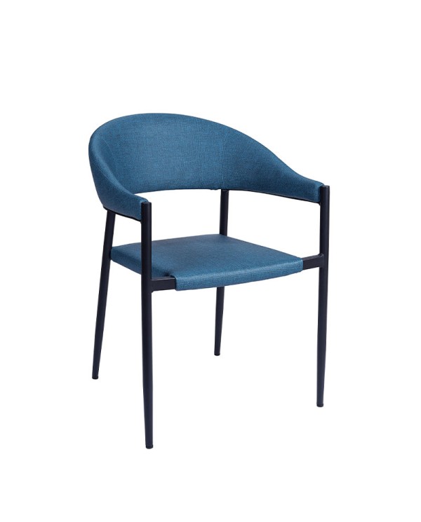 Sillón Nara curvado tapizado para hogar y hostelería ZF30