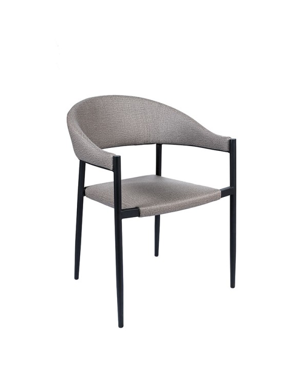 Sillón Nara curvado tapizado para hogar y hostelería ZF30