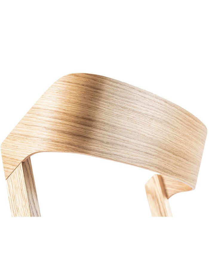 Silla Merano TON de roble con asiento de madera