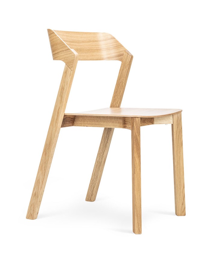 Silla Merano TON de madera de roble para hostelería
