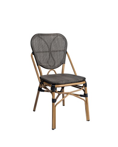 Silla Palais aluminio y médula para hostelería ZF39