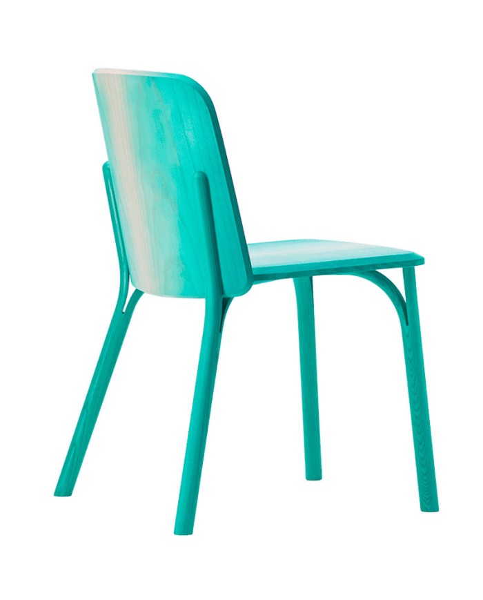 Silla Split TON con asiento de madera de haya.