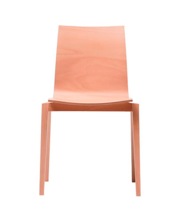 Silla Stockholm TON con asiento de madera contrachapada.
