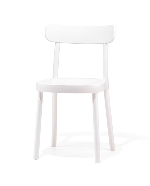 Silla La Zitta TON con asiento de madera de haya.