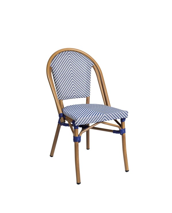Silla Tívoli en aluminio y textilene para exterior M80B