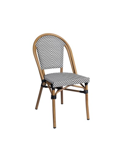 Silla Tívoli en aluminio y textilene para exterior M80C