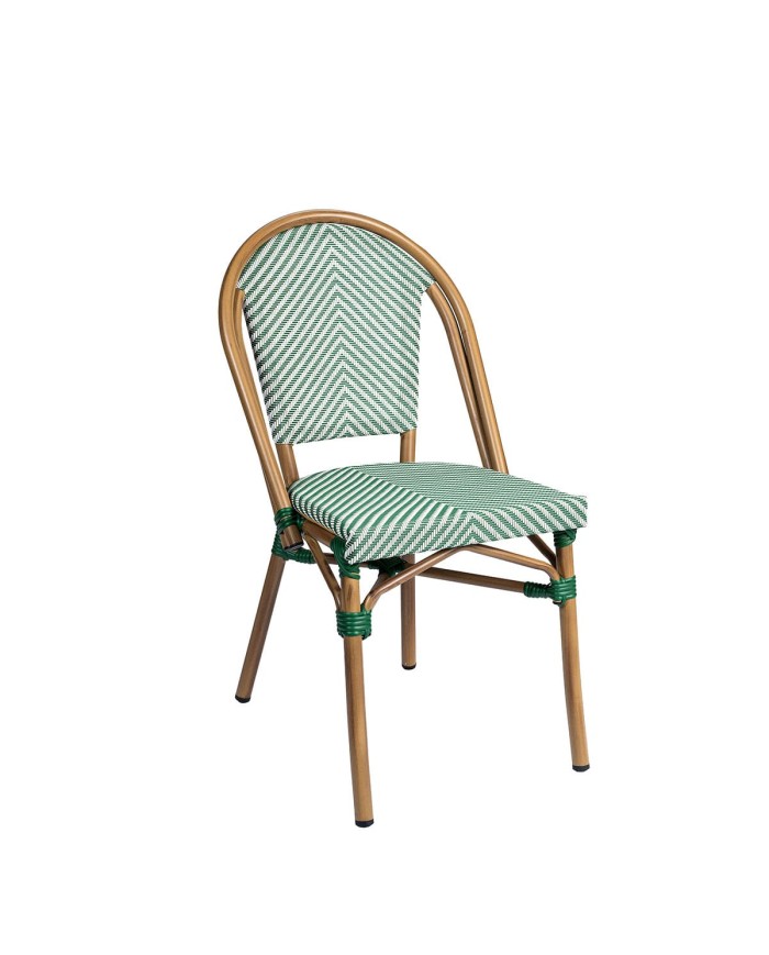 Silla Tívoli en aluminio y textilene para exterior M80C