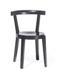 Silla Punton TON de madera de haya con asiento de madera para hostelería.