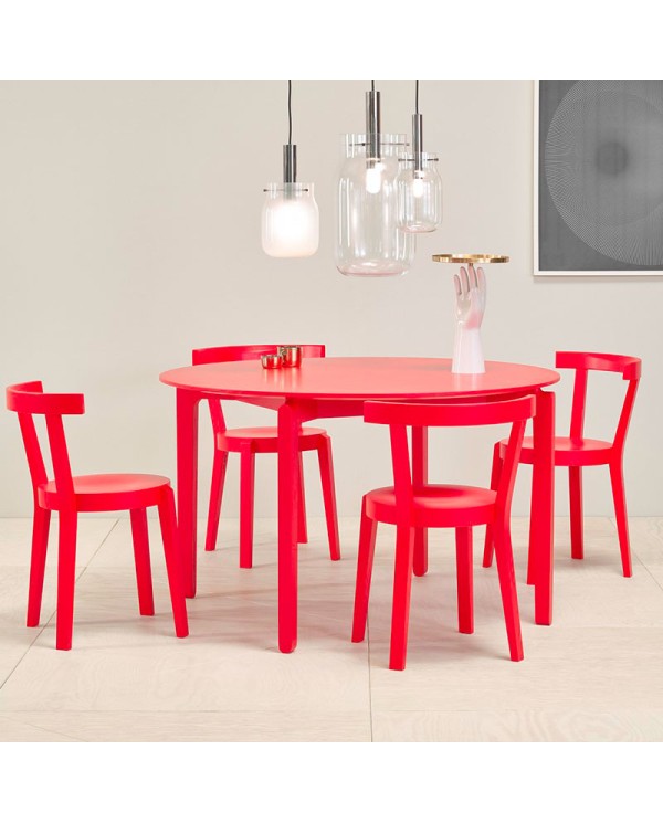 Silla Punton de madera de haya para restaurantes y cafeterías.
