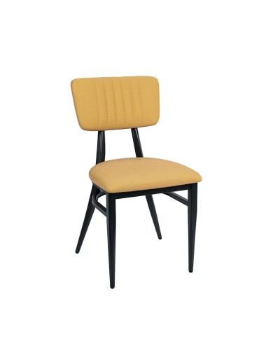 Silla Montana de metal y tapizado para hostelería en bares, cafeterías y restaurantes.