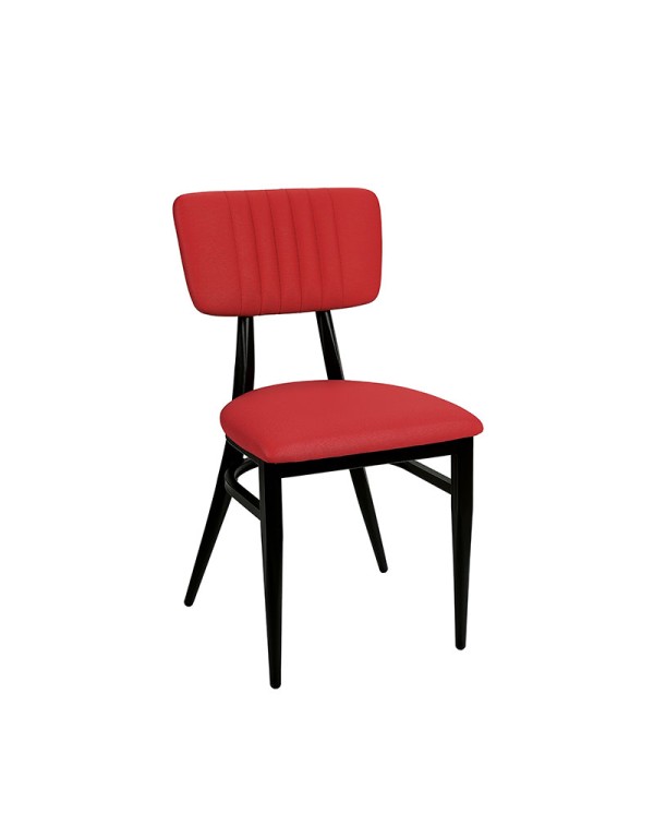 Silla Montana metálica y tapizada para hostelería N03