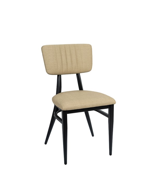 Silla Montana metálica y tapizada para hostelería N03