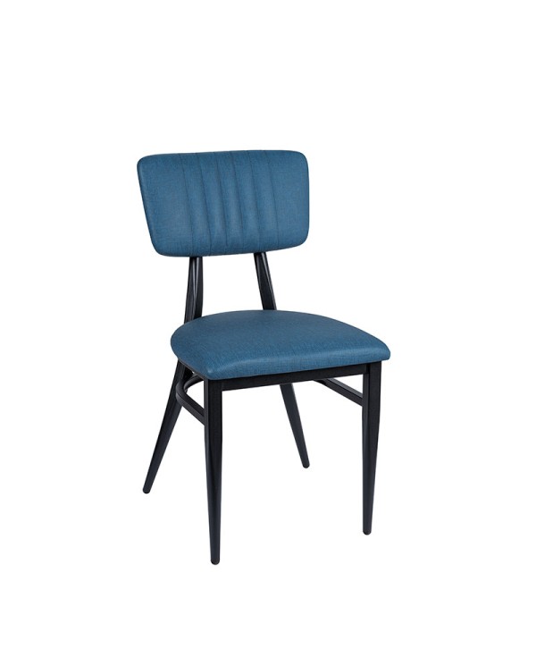 Silla Montana metálica y tapizada para hostelería N03