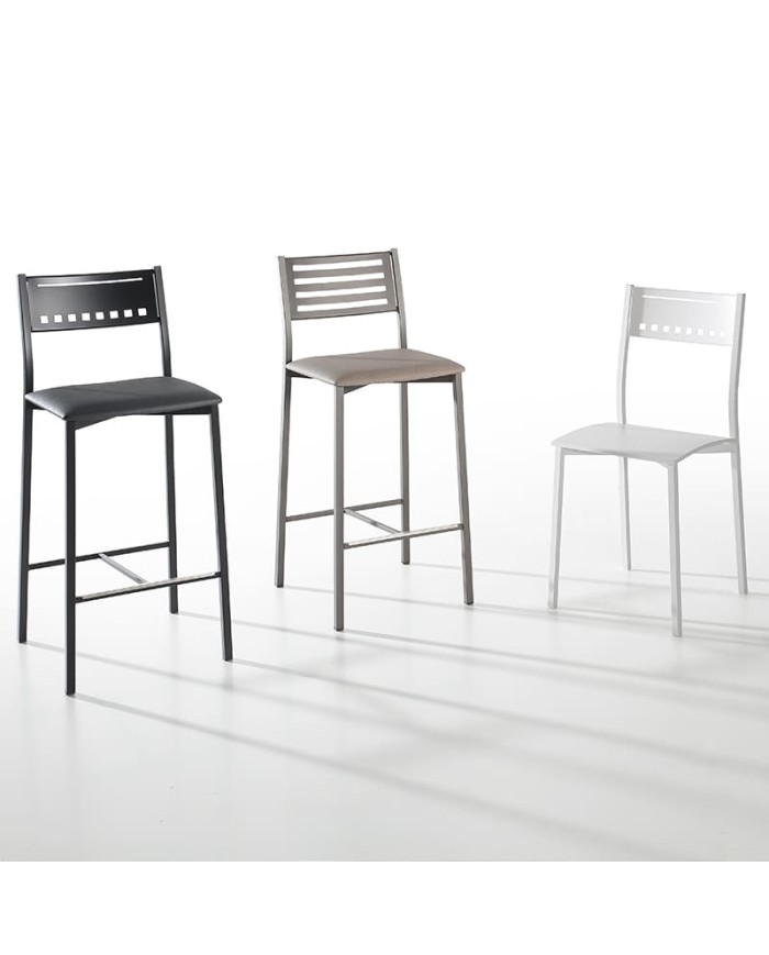 Silla Aloha Bailen-BHF en metal y tapizado para cocina