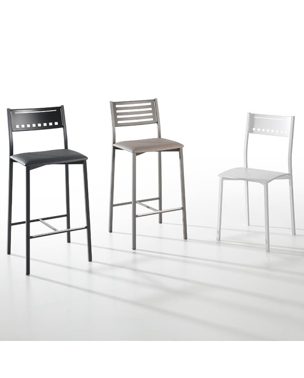 Silla Aloha Bailen-BHF en metal y tapizado para cocina