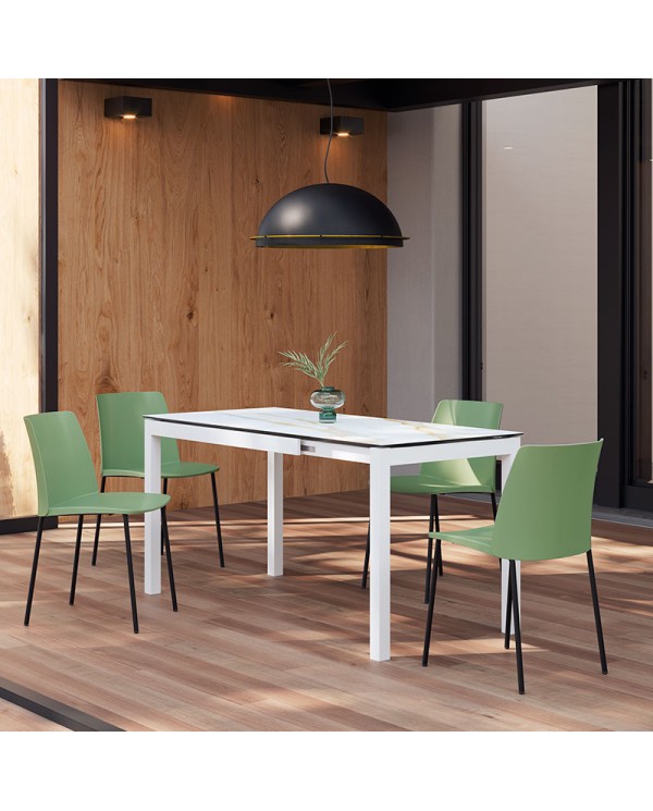 Mesa Celeste Bailen-BHF extensible y altura 90 cm. para cocina
