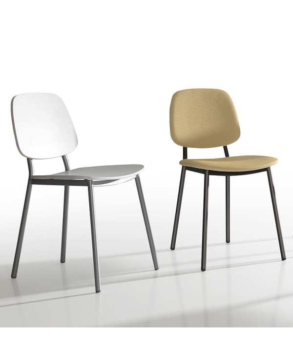 Silla Niza Bailén-BHF metal con tapizado para cocina y hogar