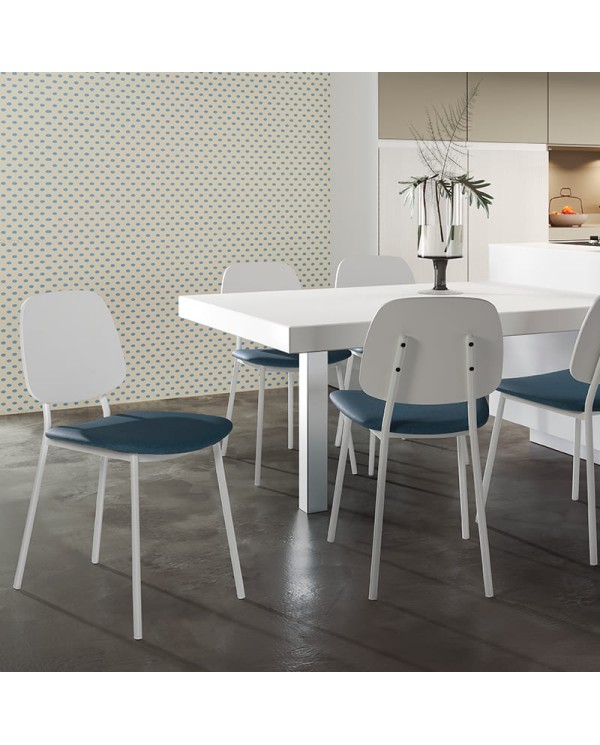 Silla Niza Bailén-BHF metal con tapizado para cocina y hogar