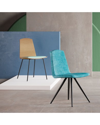 Silla Aya-Shun Bailén-BHF tapizada para cocina y comedor