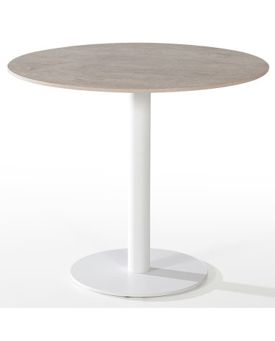 Mesa Ronda Fija Bailen-BHF redonda con pie central para cocina