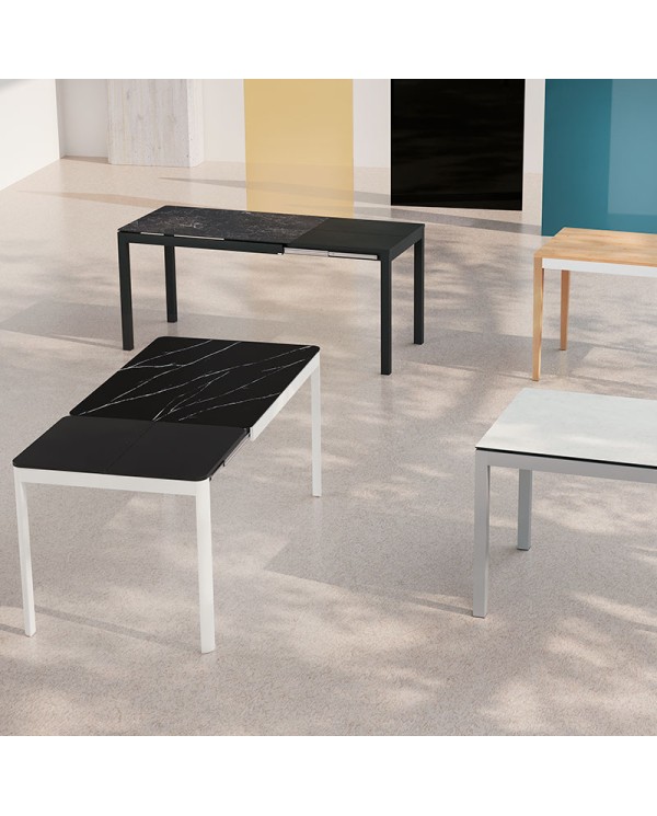 Mesa Tesa Bailen-BHF de cocina patas blanco