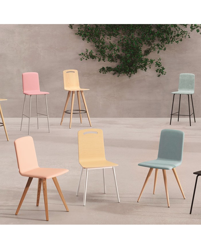 Silla Durban Bailén-BHF tapizada para cocina y comedor
